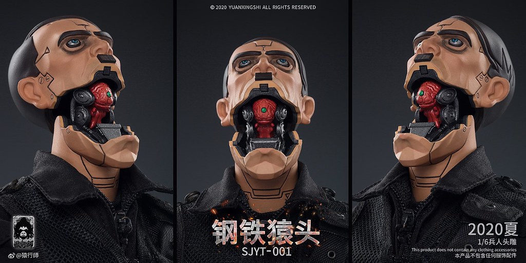 賽博龐克風格的恐怖元首?! 猿行師工作室世界猿頭系列首彈作品 賽博龐克風格的恐怖元首?! 猿行師工作室世界猿頭系列首彈作品