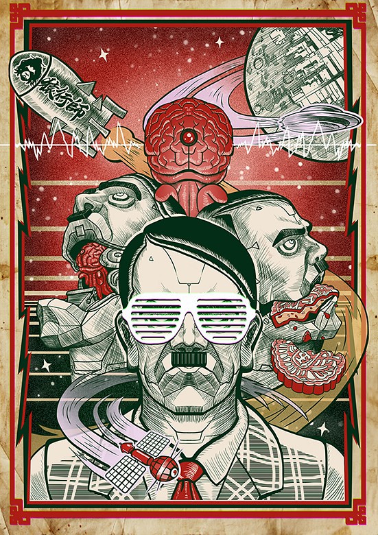 賽博龐克風格的恐怖元首？！ 猿行師工作室 世界猿頭系列首彈作品「鋼鐵猿頭」情報公開！