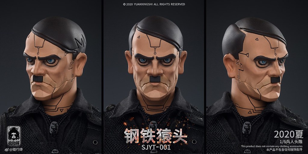 賽博龐克風格的恐怖元首?! 猿行師工作室 世界猿頭系列首彈作品「鋼鐵猿頭」情報公開!