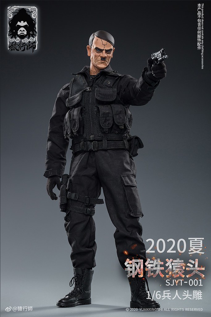 賽博龐克風格的恐怖元首?! 猿行師工作室 世界猿頭系列首彈作品「鋼鐵猿頭」情報公開!