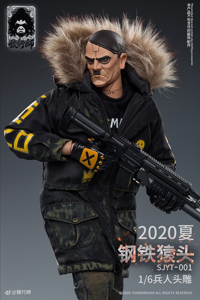 賽博龐克風格的恐怖元首?! 猿行師工作室 世界猿頭系列首彈作品「鋼鐵猿頭」情報公開!