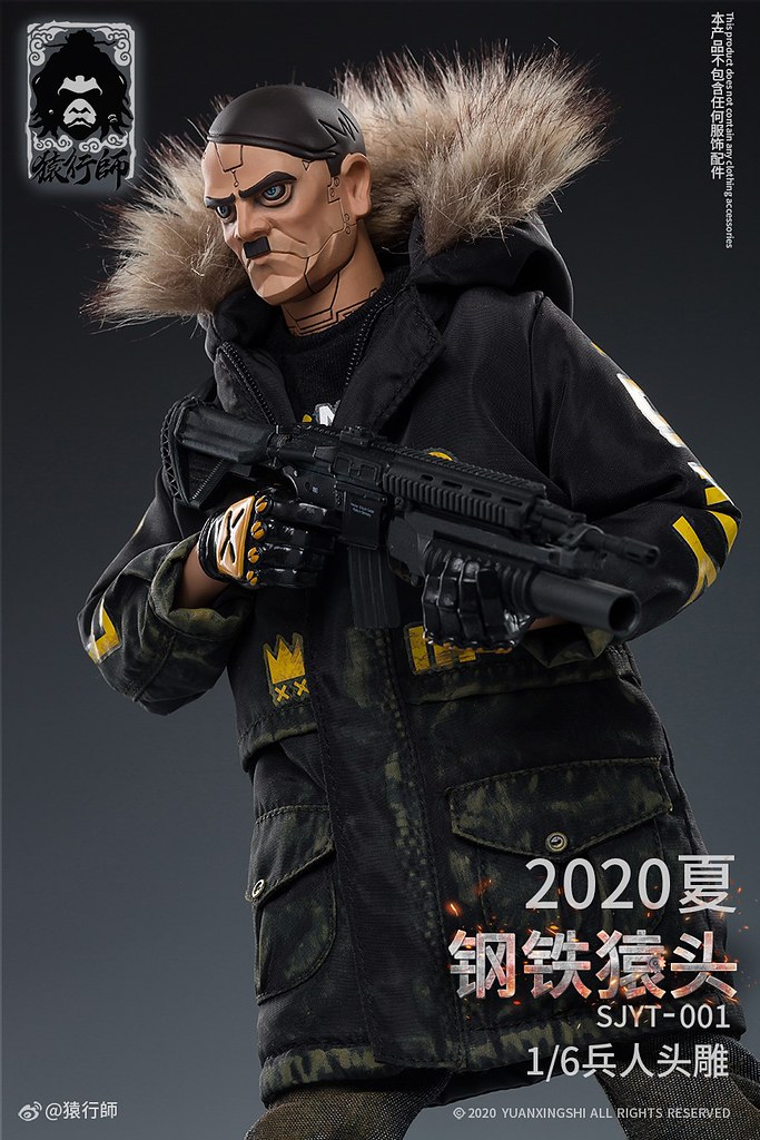 賽博龐克風格的恐怖元首?! 猿行師工作室 世界猿頭系列首彈作品「鋼鐵猿頭」情報公開!