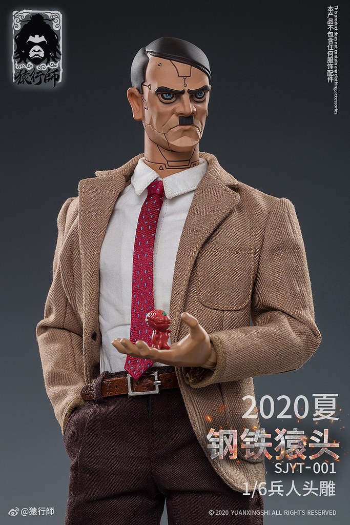 賽博龐克風格的恐怖元首?! 猿行師工作室 世界猿頭系列首彈作品「鋼鐵猿頭」情報公開!