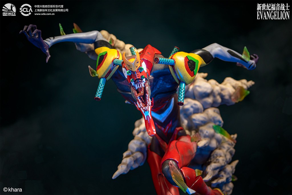力量完全釋放的狂暴姿態登場！ Infinity Studio《福音戰士新劇場版：破》貳號機 獸化第2形態（EVA02 THE BEAST）全身雕像公開