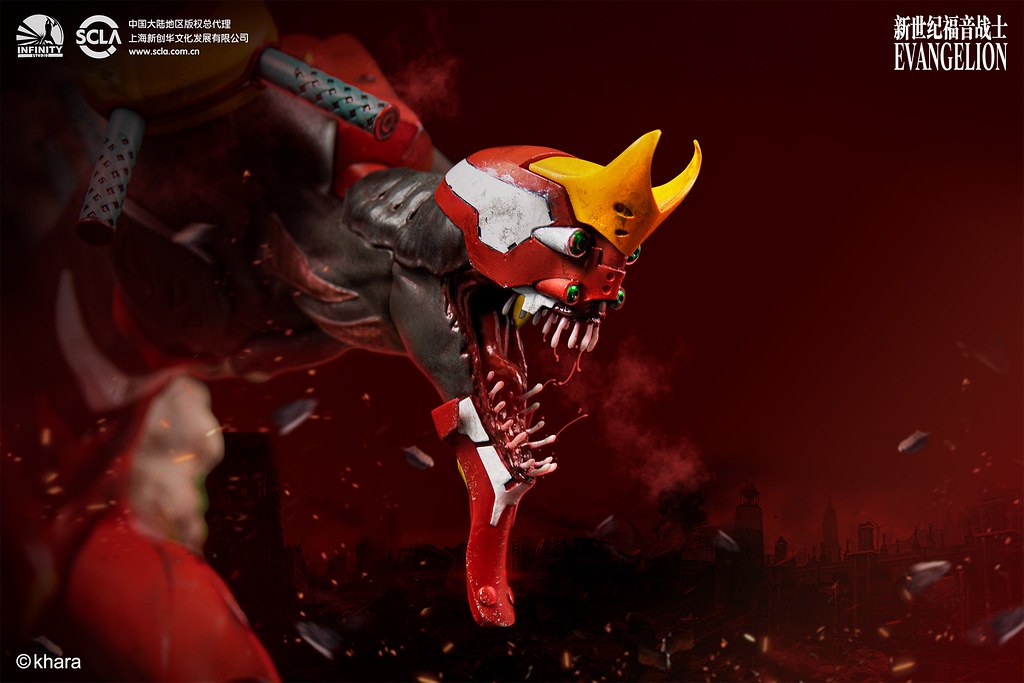 力量完全釋放的狂暴姿態登場！ Infinity Studio《福音戰士新劇場版：破》貳號機 獸化第2形態（EVA02 THE BEAST）全身雕像公開