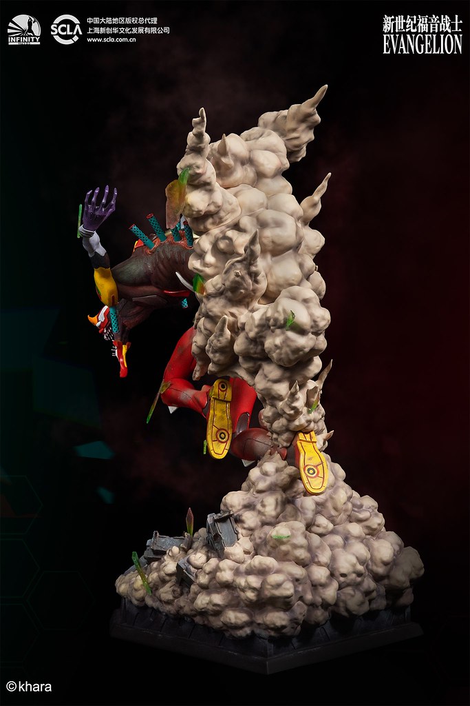 力量完全釋放的狂暴姿態登場！ Infinity Studio《福音戰士新劇場版：破》貳號機 獸化第2形態（EVA02 THE BEAST）全身雕像公開