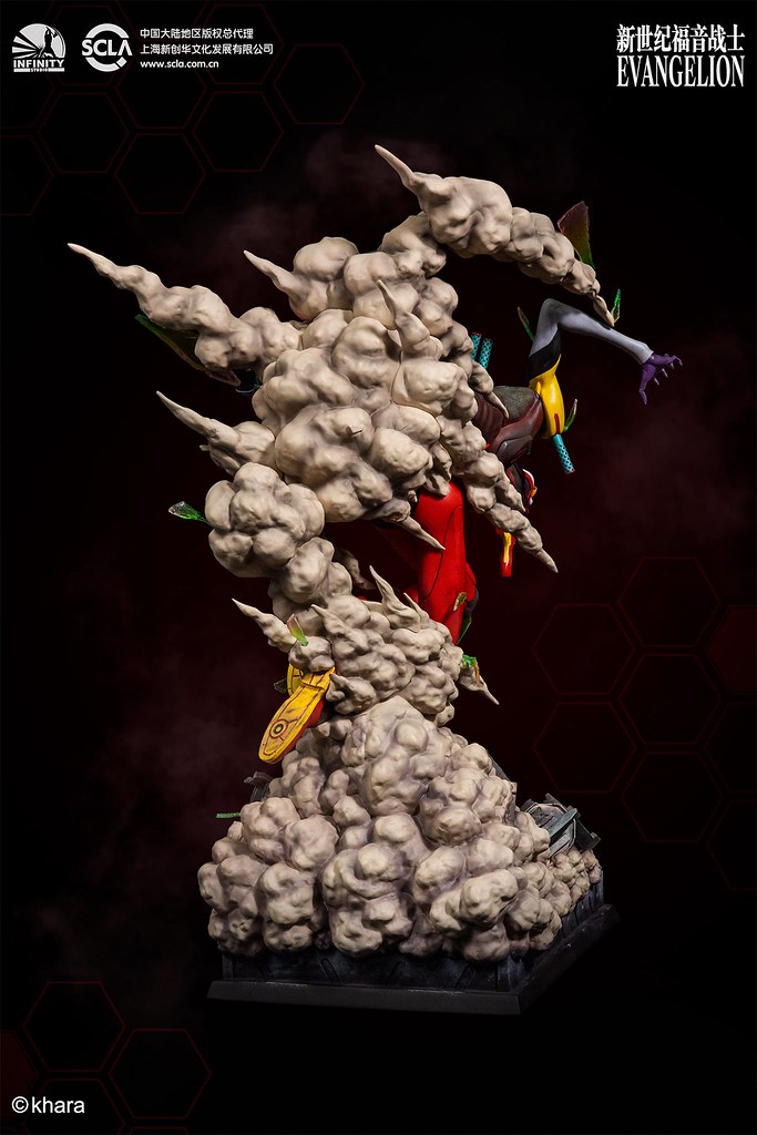 力量完全釋放的狂暴姿態登場！ Infinity Studio《福音戰士新劇場版：破》貳號機 獸化第2形態（EVA02 THE BEAST）全身雕像公開