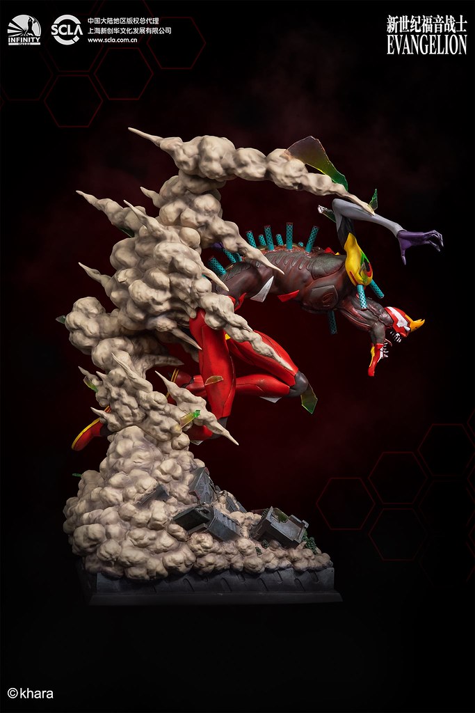 力量完全釋放的狂暴姿態登場！ Infinity Studio《福音戰士新劇場版：破》貳號機 獸化第2形態（EVA02 THE BEAST）全身雕像公開