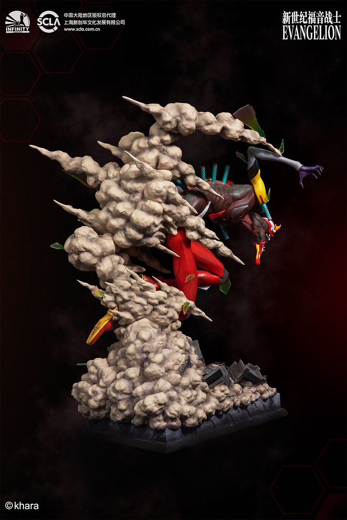 力量完全釋放的狂暴姿態登場！ Infinity Studio《福音戰士新劇場版：破》貳號機 獸化第2形態（EVA02 THE BEAST）全身雕像公開