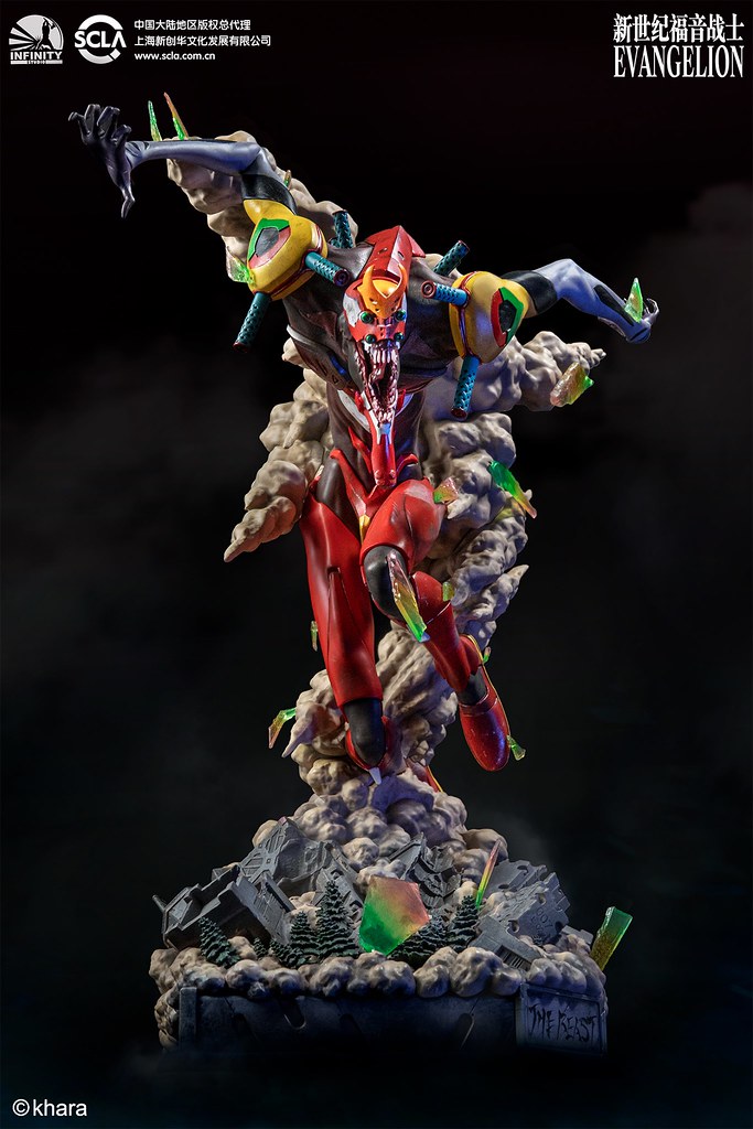 力量完全釋放的狂暴姿態登場！ Infinity Studio《福音戰士新劇場版：破》貳號機 獸化第2形態（EVA02 THE BEAST）全身雕像公開