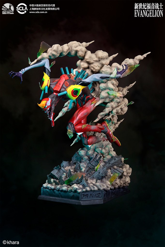 力量完全釋放的狂暴姿態登場！ Infinity Studio《福音戰士新劇場版：破》貳號機 獸化第2形態（EVA02 THE BEAST）全身雕像公開