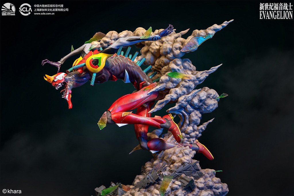 力量完全釋放的狂暴姿態登場！ Infinity Studio《福音戰士新劇場版：破》貳號機 獸化第2形態（EVA02 THE BEAST）全身雕像公開