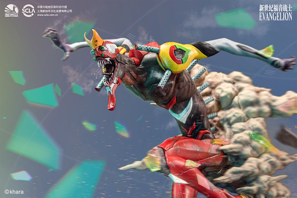 力量完全釋放的狂暴姿態登場！ Infinity Studio《福音戰士新劇場版：破》貳號機 獸化第2形態（EVA02 THE BEAST）全身雕像公開