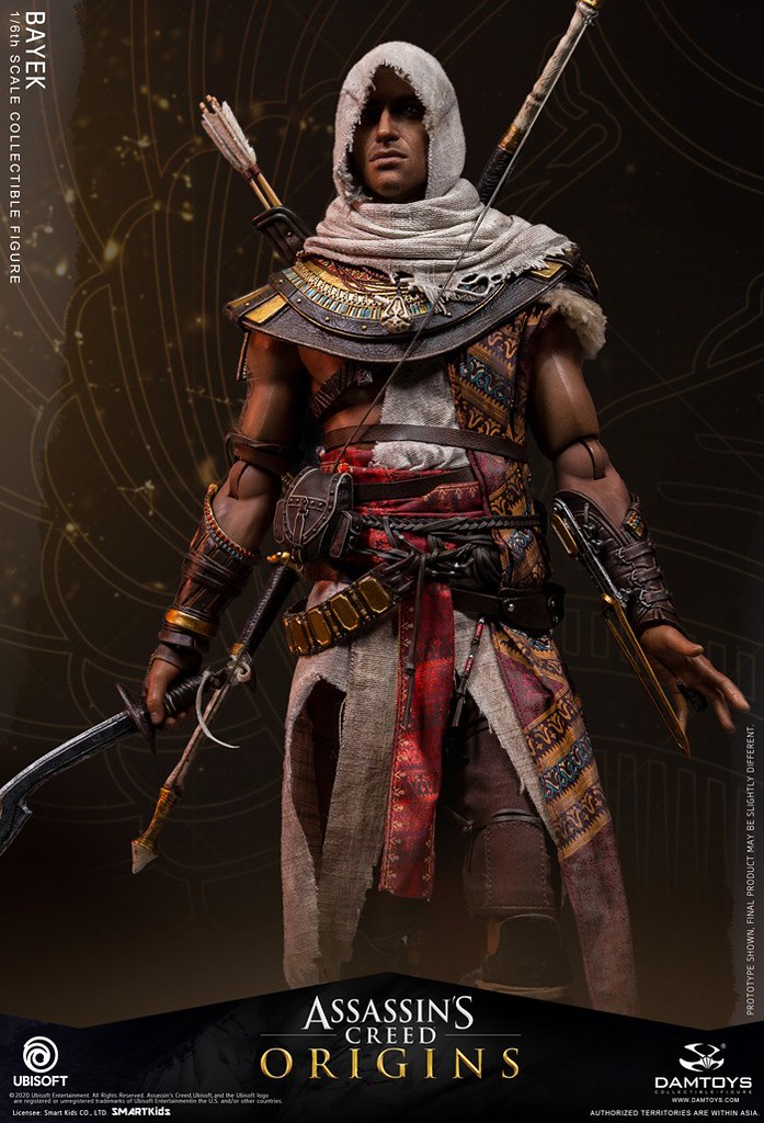 踏上復仇之旅的守護者末裔！ DAMTOYS《刺客教條：起源》巴耶克 (Assassin's Creed Origins Bayek) 1/6 比例人偶 公開