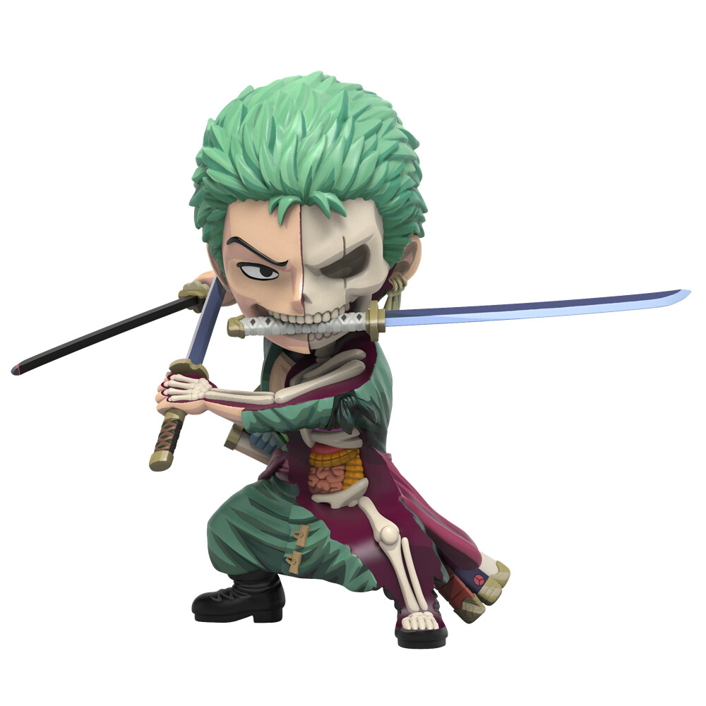 半剖劍豪現身! Jason Freeny × Mighty Jaxx XXRAY Plus 系列《ONE PIECE》索隆 動畫版(Zoro Anime Edition)