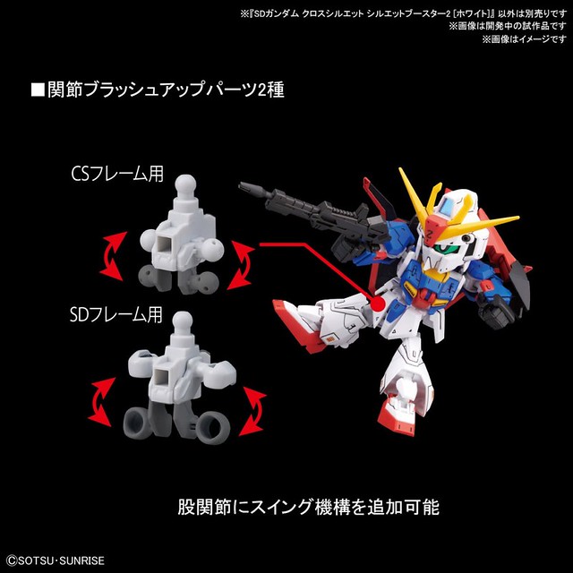 SD版Z鋼彈也能變形!SDCS《機動戰士鋼彈》SILHOUETTE BOOSTER 擴充零件第二彈 白色(SDガンダム クロスシルエット シルエットブースター2 ホワイト)