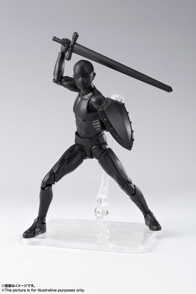 壓倒性可動加上豪華配件再登場!S.H.Figuarts 素體君/素體醬(ボディくん / ボディちゃん)DX SET 2( Solid black Color Ver.)