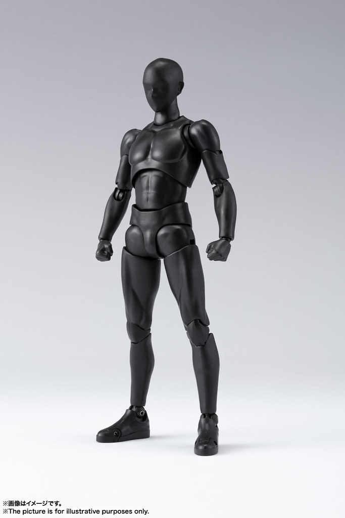 壓倒性可動加上豪華配件再登場!S.H.Figuarts 素體君/素體醬(ボディくん / ボディちゃん)DX SET 2( Solid black Color Ver.)
