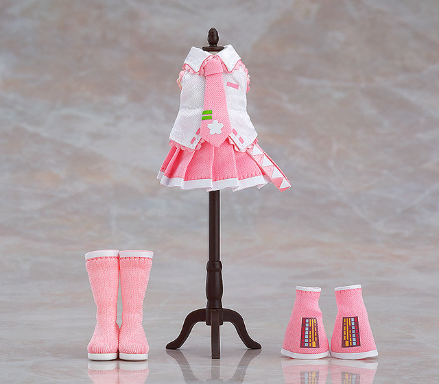 黏土娃『Character Vocal Series』櫻未來 / 櫻未來服裝套組 (ねんどろいどどーる 桜ミク)