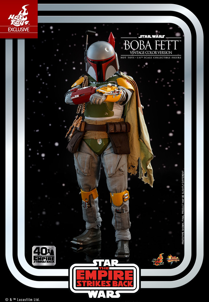 更加亮眼的賞金獵人登場！ Hot Toys - MMS571 -《星際大戰五部曲：帝國大反擊》「波巴·費特 (Boba Fett) Vintage Color Version」1/6 比例人偶