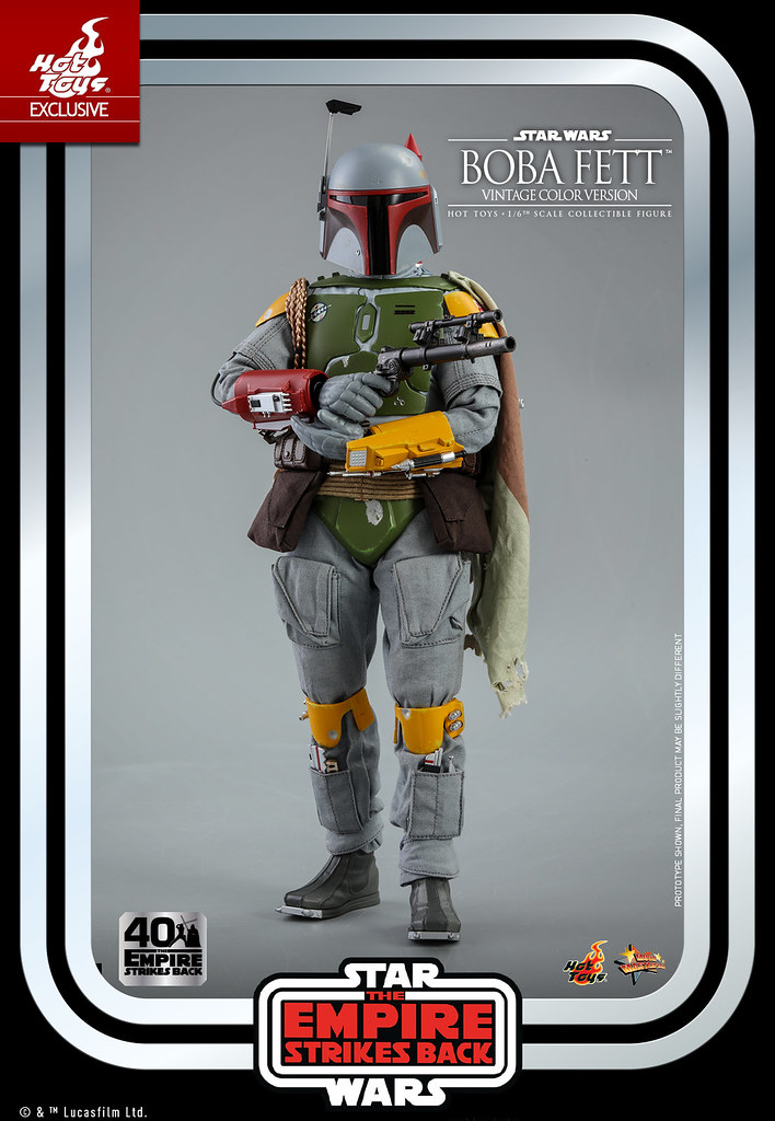 更加亮眼的賞金獵人登場！ Hot Toys - MMS571 -《星際大戰五部曲：帝國大反擊》「波巴·費特 (Boba Fett) Vintage Color Version」1/6 比例人偶
