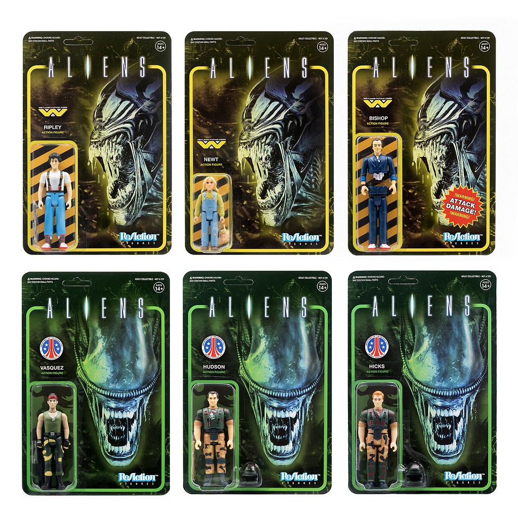 多位陸戰隊員與三色異形參戰！ Super7 ReAction Figure 系列《異形2》多款新作發表！（Aliens ReAction Figure）