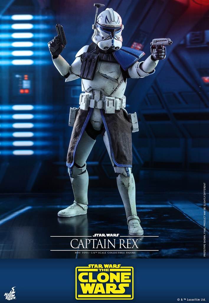 忠誠、可靠的藍色身影終於登場！ Hot Toys - TMS018 -《星際大戰：複製人之戰》雷克斯上尉（Captain Rex）1/6 比例人偶