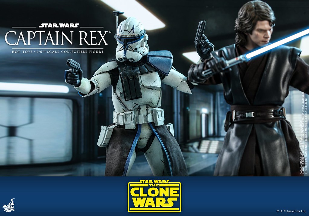 忠誠、可靠的藍色身影終於登場! Hot Toys - TMS018 -《星際大戰:複製人之戰》雷克斯上尉(Captain Rex)1/6 比例人偶