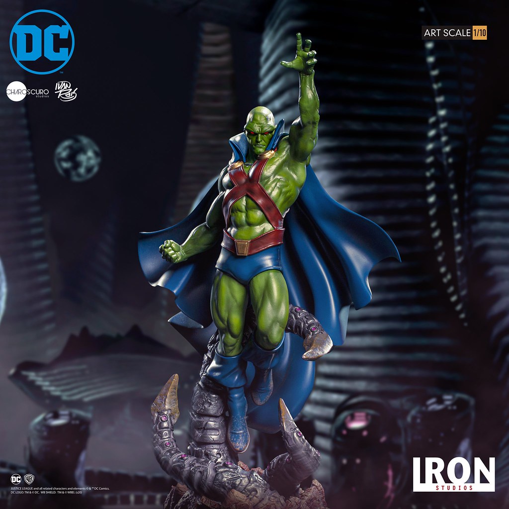 壯碩的肌肉線條超魄力！ Iron Studios DC Comics【火星獵人 (Martian Manhunter) by Ivan Reis】1/10 比例全身雕像