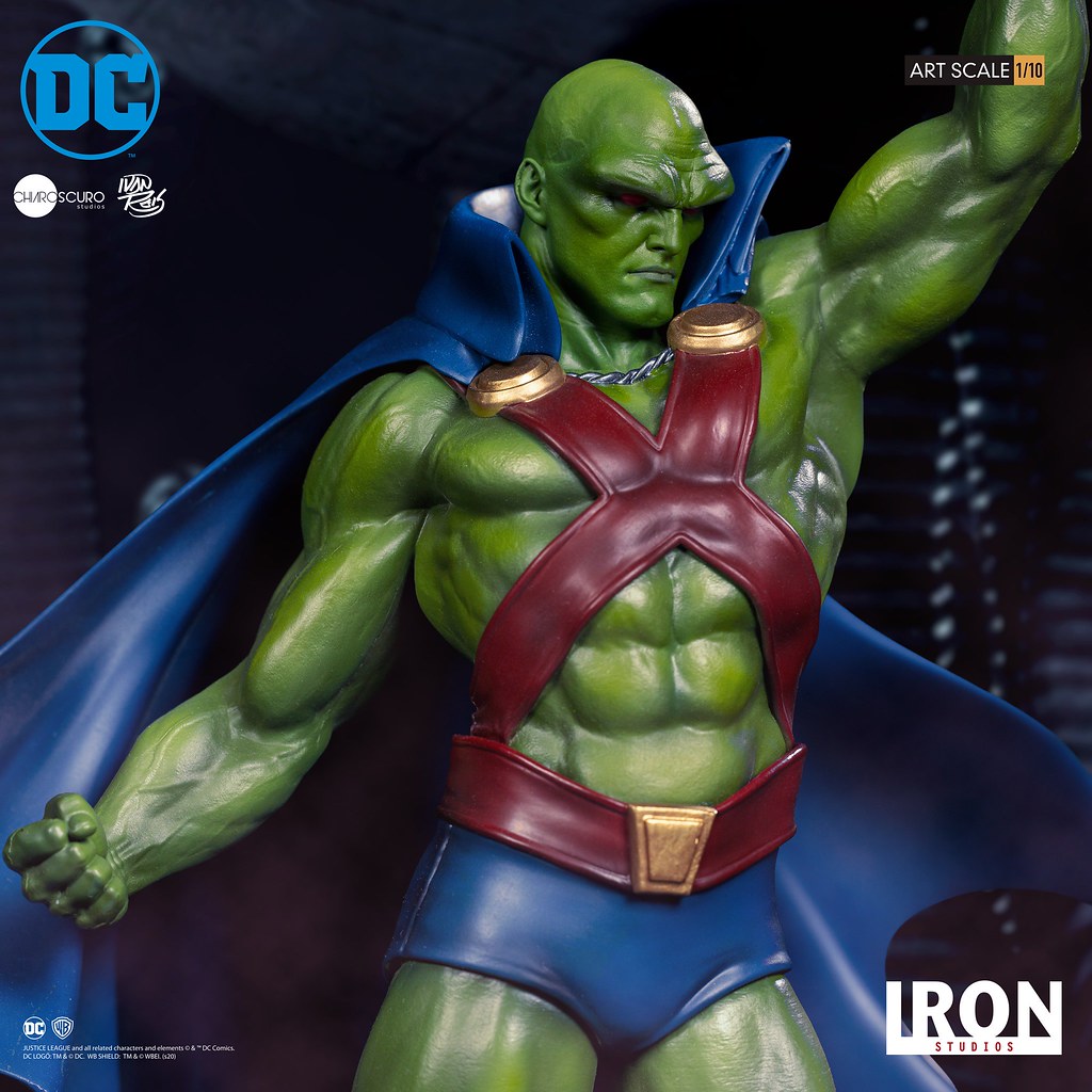 壯碩的肌肉線條超魄力！ Iron Studios DC Comics【火星獵人 (Martian Manhunter) by Ivan Reis】1/10 比例全身雕像