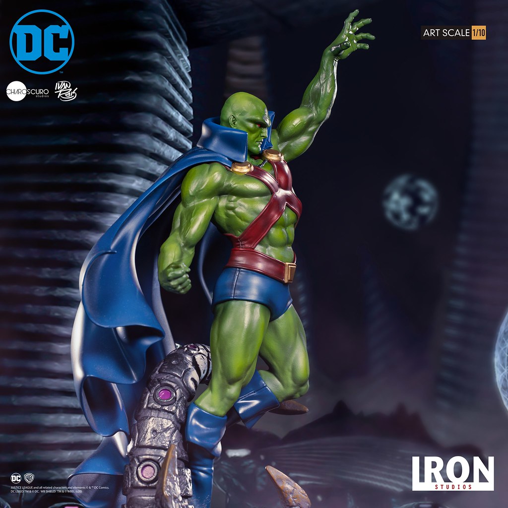 壯碩的肌肉線條超魄力！ Iron Studios DC Comics【火星獵人 (Martian Manhunter) by Ivan Reis】1/10 比例全身雕像