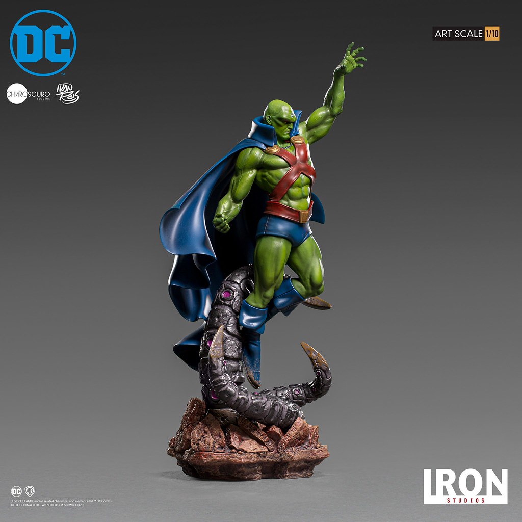 壯碩的肌肉線條超魄力！ Iron Studios DC Comics【火星獵人 (Martian Manhunter) by Ivan Reis】1/10 比例全身雕像