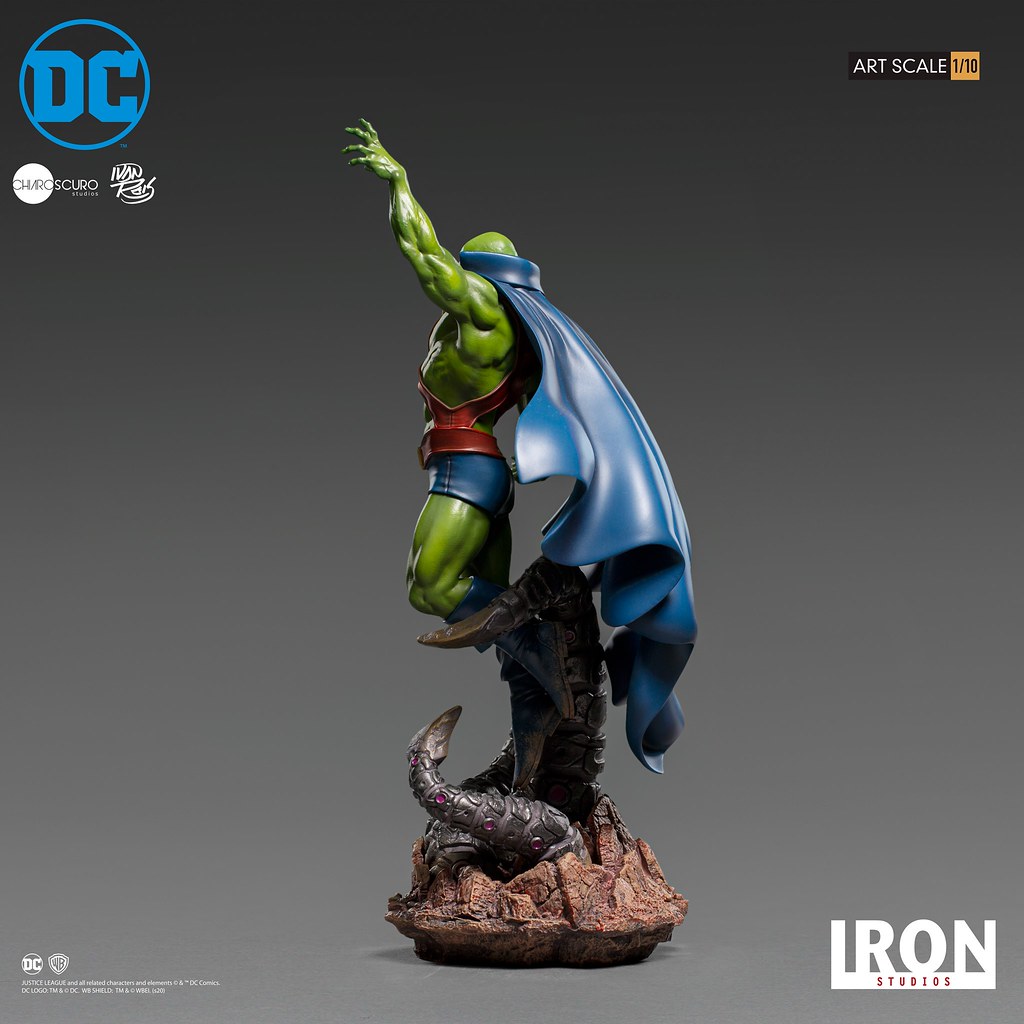 壯碩的肌肉線條超魄力！ Iron Studios DC Comics【火星獵人 (Martian Manhunter) by Ivan Reis】1/10 比例全身雕像