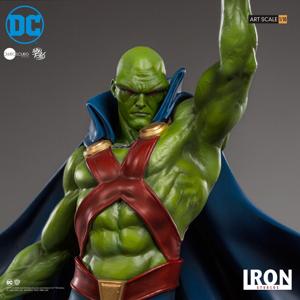 壯碩的肌肉線條超魄力！ Iron Studios DC Comics【火星獵人 (Martian Manhunter) by Ivan Reis】1/10 比例全身雕像