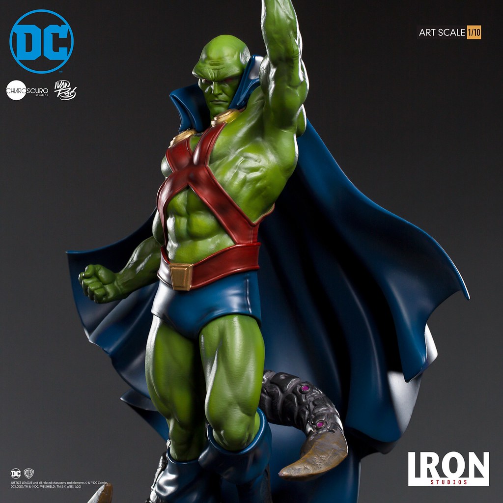 壯碩的肌肉線條超魄力！ Iron Studios DC Comics【火星獵人 (Martian Manhunter) by Ivan Reis】1/10 比例全身雕像