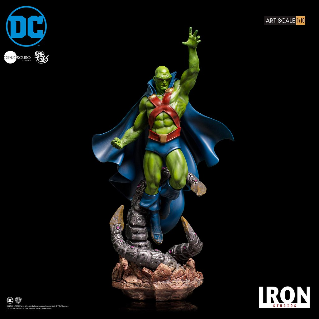 壯碩的肌肉線條超魄力！ Iron Studios DC Comics【火星獵人 (Martian Manhunter) by Ivan Reis】1/10 比例全身雕像