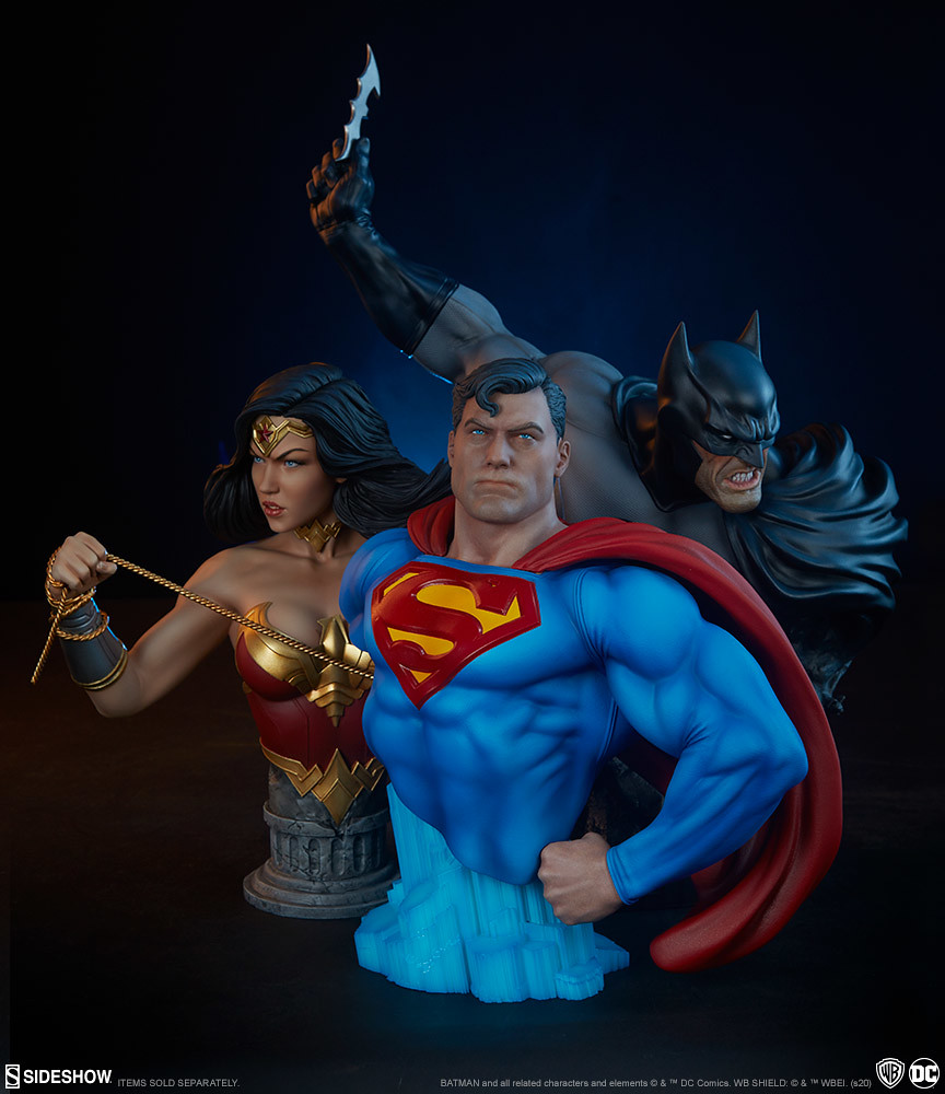 將準備投擲出蝙蝠飛鏢的瞬間完全濃縮！ Sideshow Collectibles DC Comics【蝙蝠俠】Batman 胸像