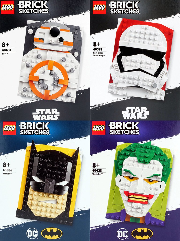 有趣的全新系列展開！ LEGO Brick Sketches 系列《星際大戰》、DC Comics 四款新作發表～！