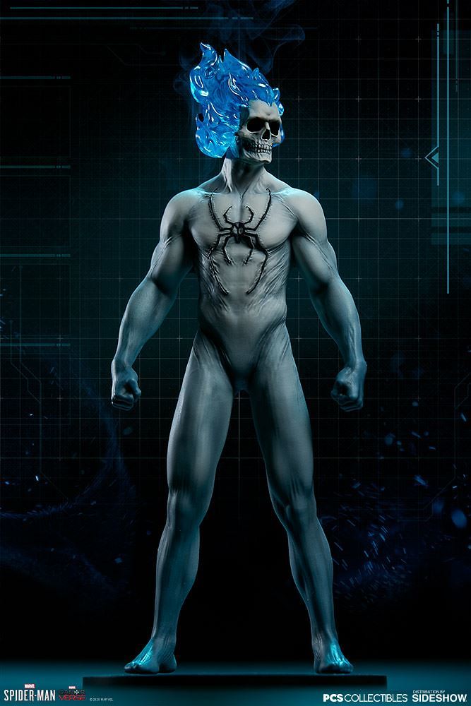 第二彈竟然是這款邪氣滿點的戰衣！ PCS × Sideshow《漫威蜘蛛人》蜘蛛人 - 惡靈蜘蛛戰衣（Spider-Man - Spirit Spider Suit）1/10 比例全身雕像