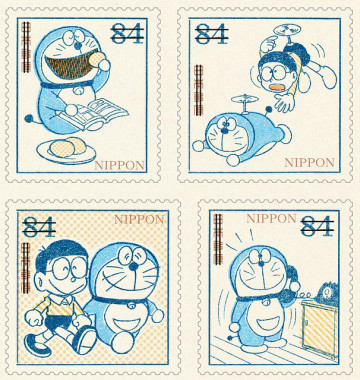 粉絲必收的《哆啦A夢》誕生50週年紀念郵票！ 重現經典的原版漫畫造型～ 『ドラえもん』50周年記念切手