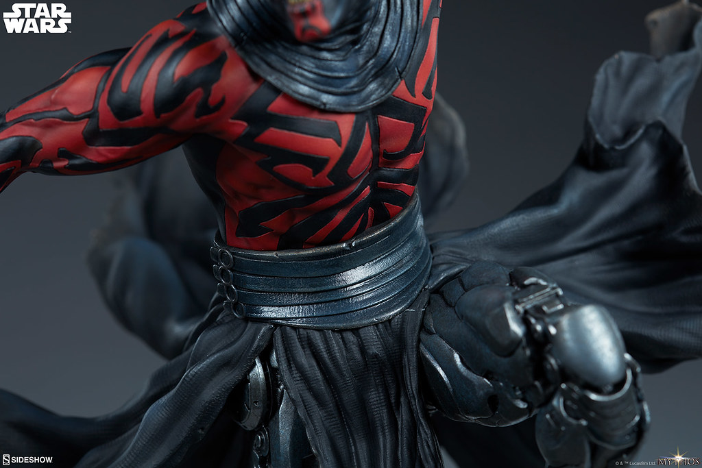 更具侵略性的強化犄角,永遠的復仇者殺到! Sideshow Collectibles「達斯·魔 (Darth Maul)」- Mythos 全身雕像