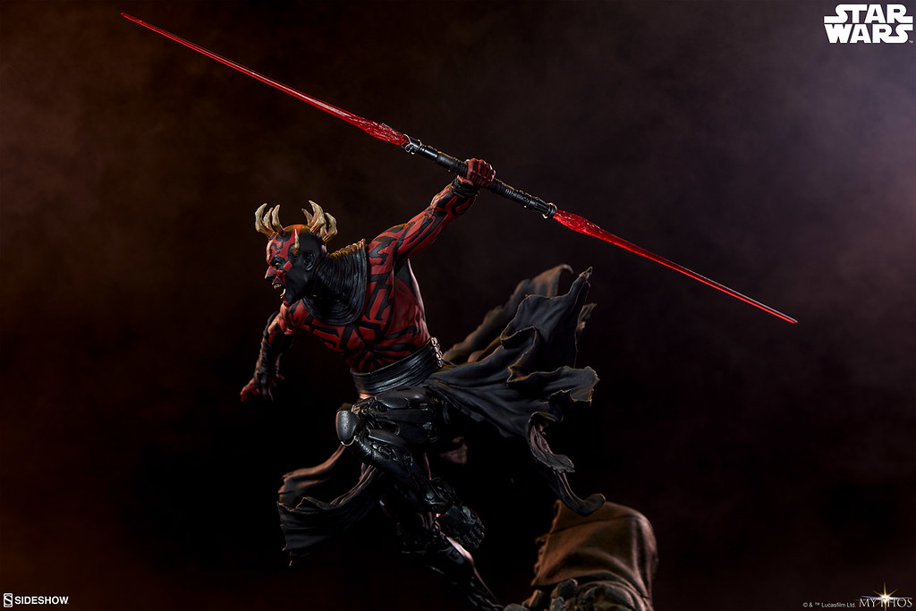 更具侵略性的強化犄角,永遠的復仇者殺到! Sideshow Collectibles「達斯·魔 (Darth Maul)」- Mythos 全身雕像