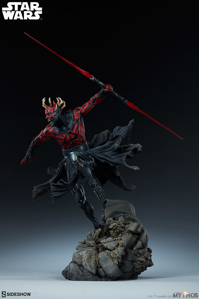 更具侵略性的強化犄角,永遠的復仇者殺到! Sideshow Collectibles「達斯·魔 (Darth Maul)」- Mythos 全身雕像