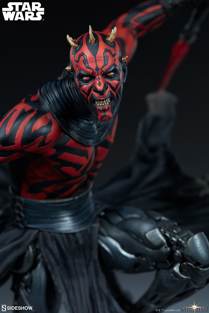 更具侵略性的強化犄角,永遠的復仇者殺到! Sideshow Collectibles「達斯·魔 (Darth Maul)」- Mythos 全身雕像