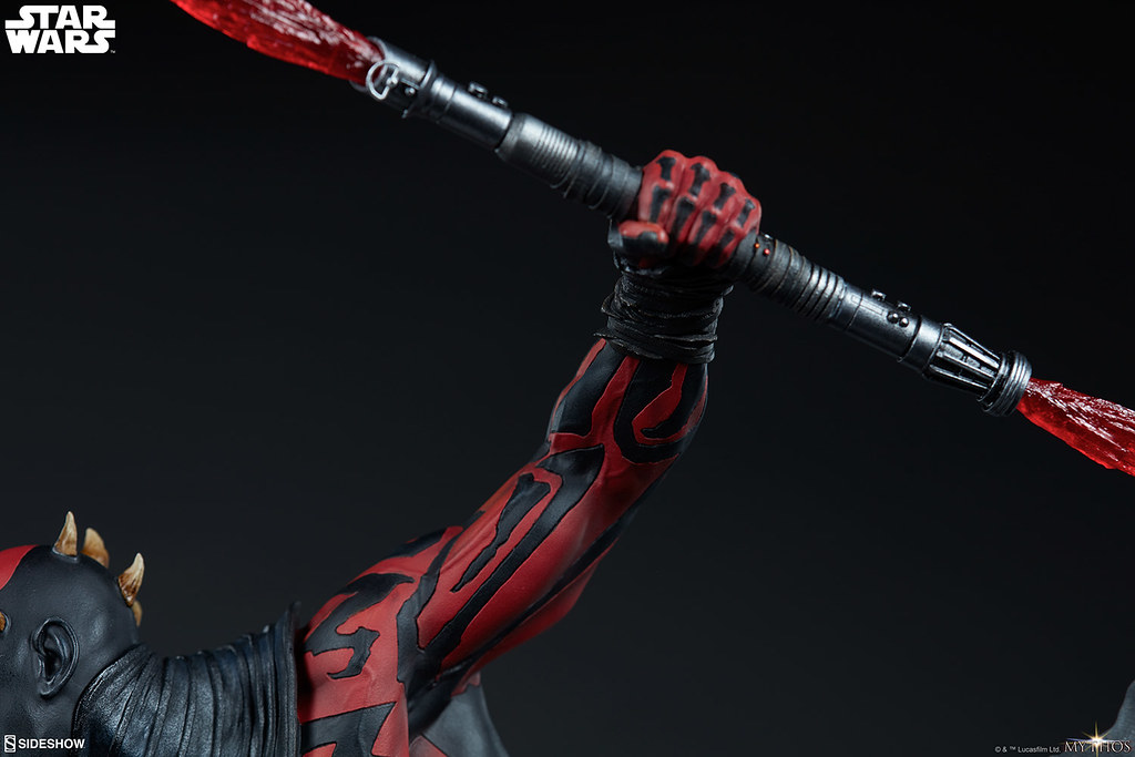更具侵略性的強化犄角,永遠的復仇者殺到! Sideshow Collectibles「達斯·魔 (Darth Maul)」- Mythos 全身雕像