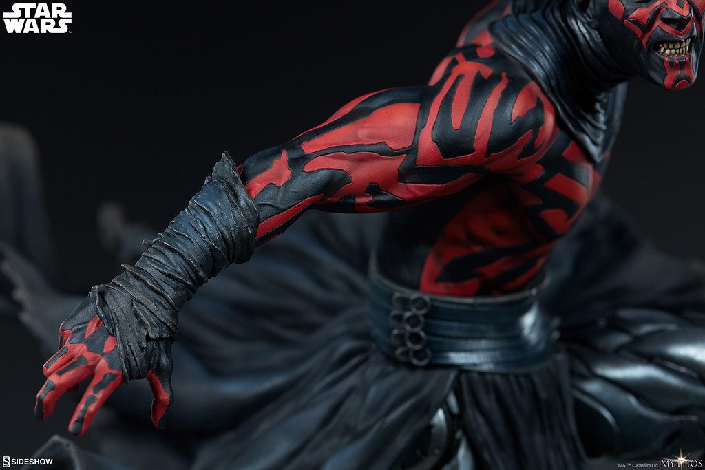 更具侵略性的強化犄角,永遠的復仇者殺到! Sideshow Collectibles「達斯·魔 (Darth Maul)」- Mythos 全身雕像