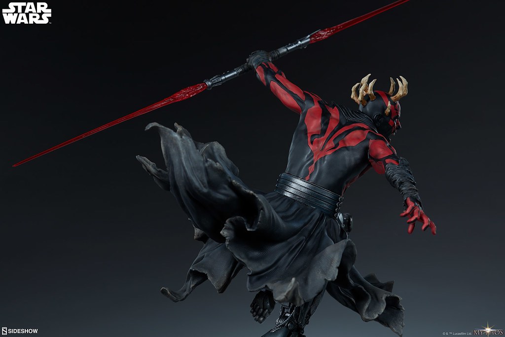 更具侵略性的強化犄角,永遠的復仇者殺到! Sideshow Collectibles「達斯·魔 (Darth Maul)」- Mythos 全身雕像