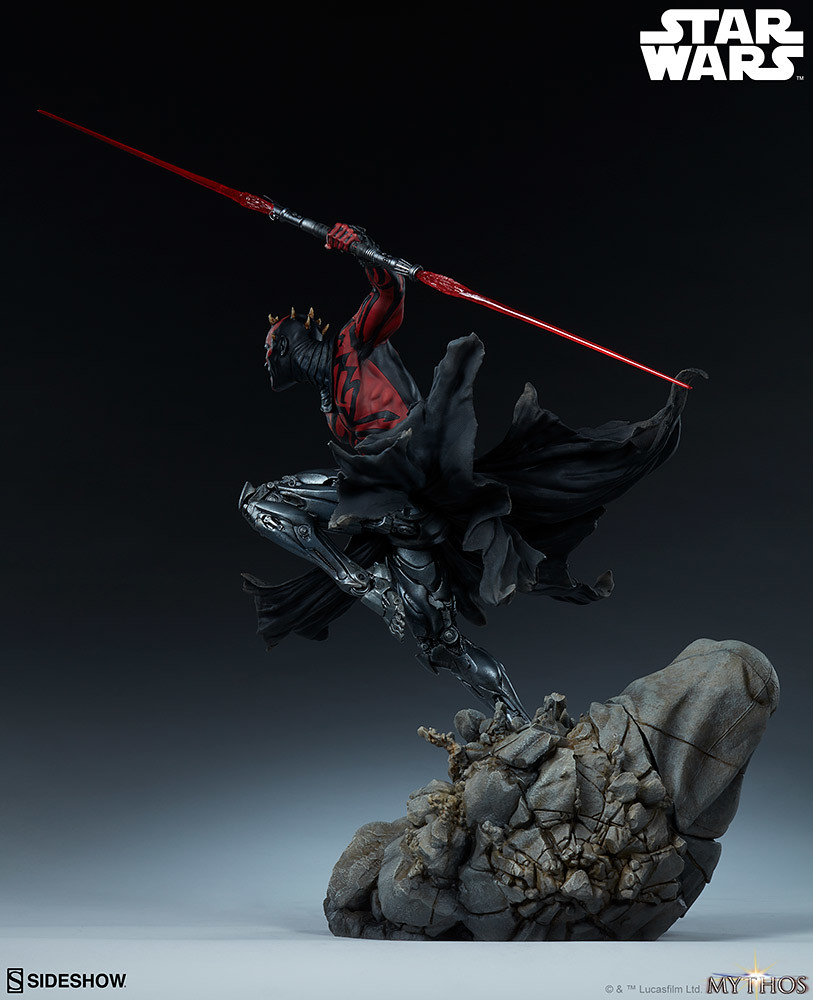 更具侵略性的強化犄角,永遠的復仇者殺到! Sideshow Collectibles「達斯·魔 (Darth Maul)」- Mythos 全身雕像