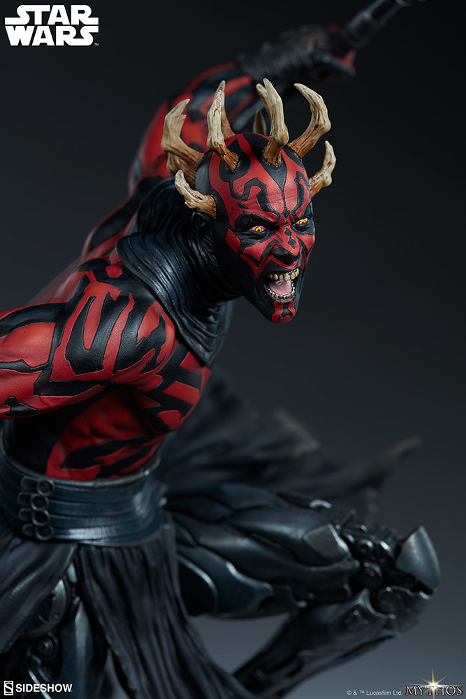 更具侵略性的強化犄角,永遠的復仇者殺到! Sideshow Collectibles「達斯·魔 (Darth Maul)」- Mythos 全身雕像