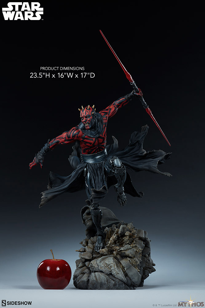 更具侵略性的強化犄角,永遠的復仇者殺到! Sideshow Collectibles「達斯·魔 (Darth Maul)」- Mythos 全身雕像